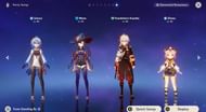 Morgana team for Ganyu (Image via HoYoverse)
